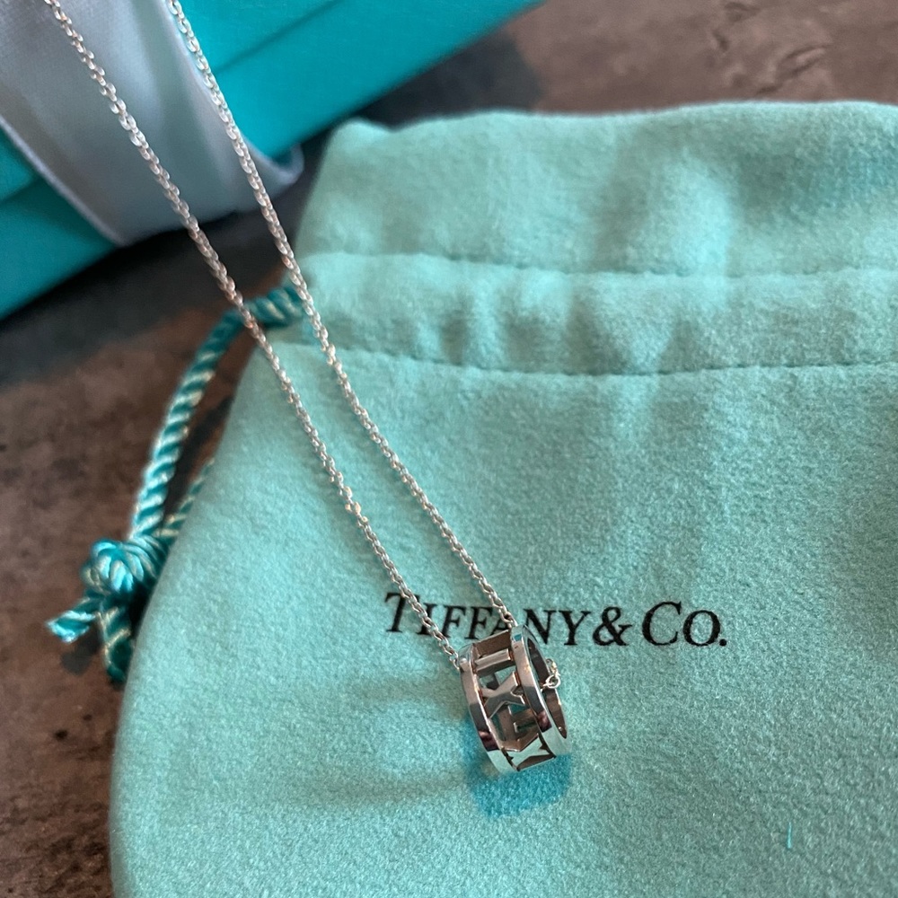 Tiffany & Co. Atlas Open Pendant Necklace